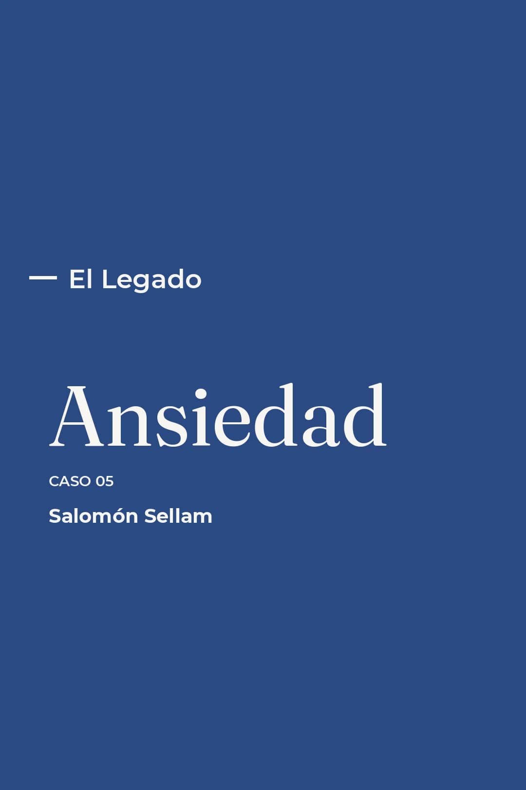 Portada del curso 05 – Ansiedad