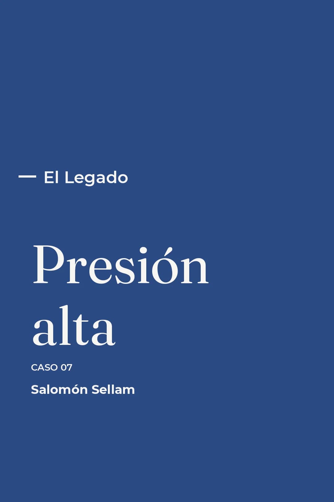 Portada del curso 07 - Presión alta