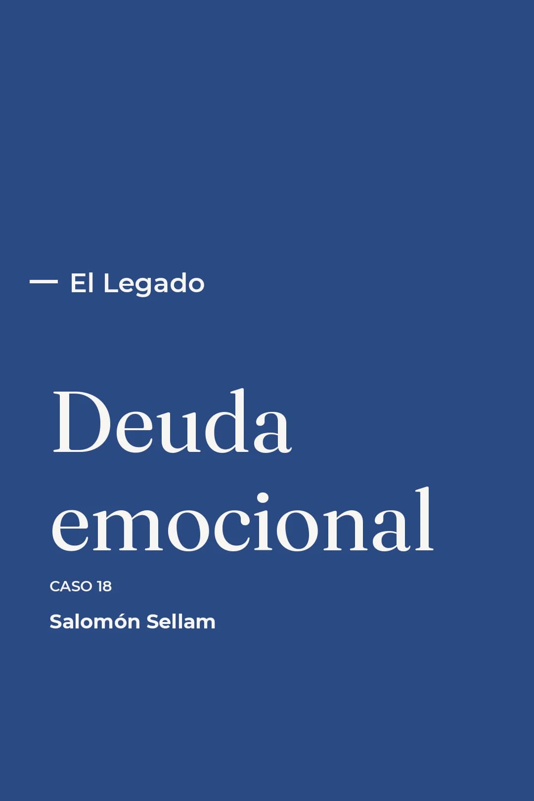 Portada del curso 18 - Deuda emocional