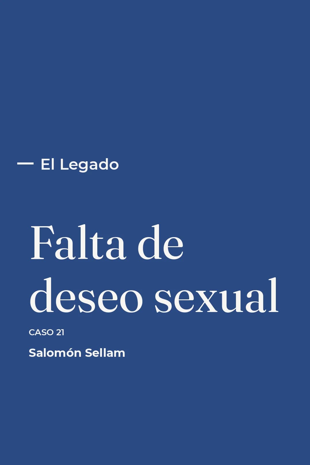 Portada del curso 21 - Falta de deseo sexual