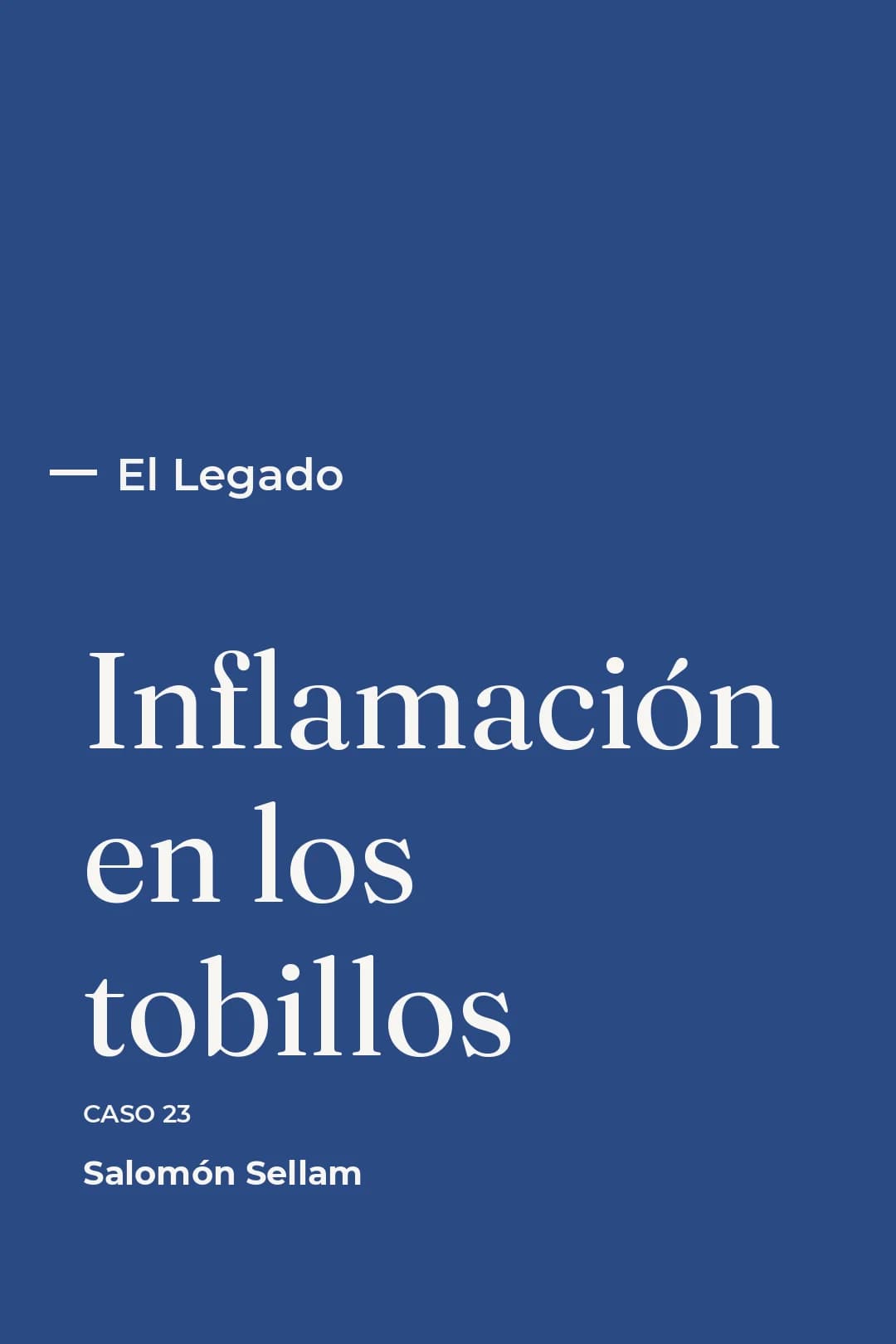 Portada del curso 23 - Inflamación en los tobillos