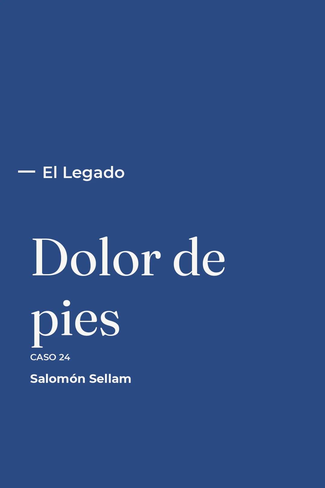 Portada del curso 24 - Dolor de pies