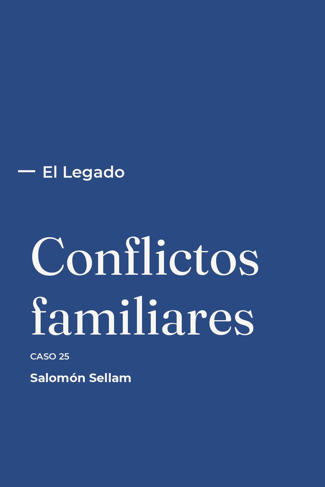 Portada del curso 25 - Conflictos familiares