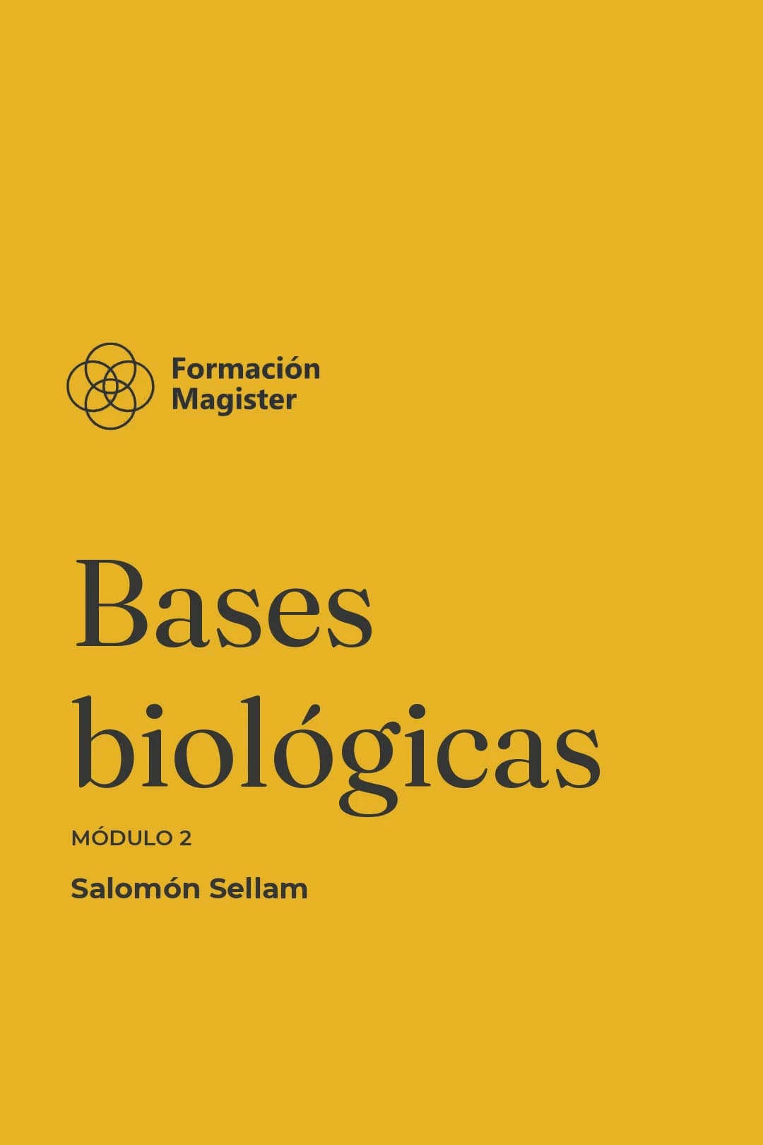 Portada del curso Bases biológicas - Módulo 2
