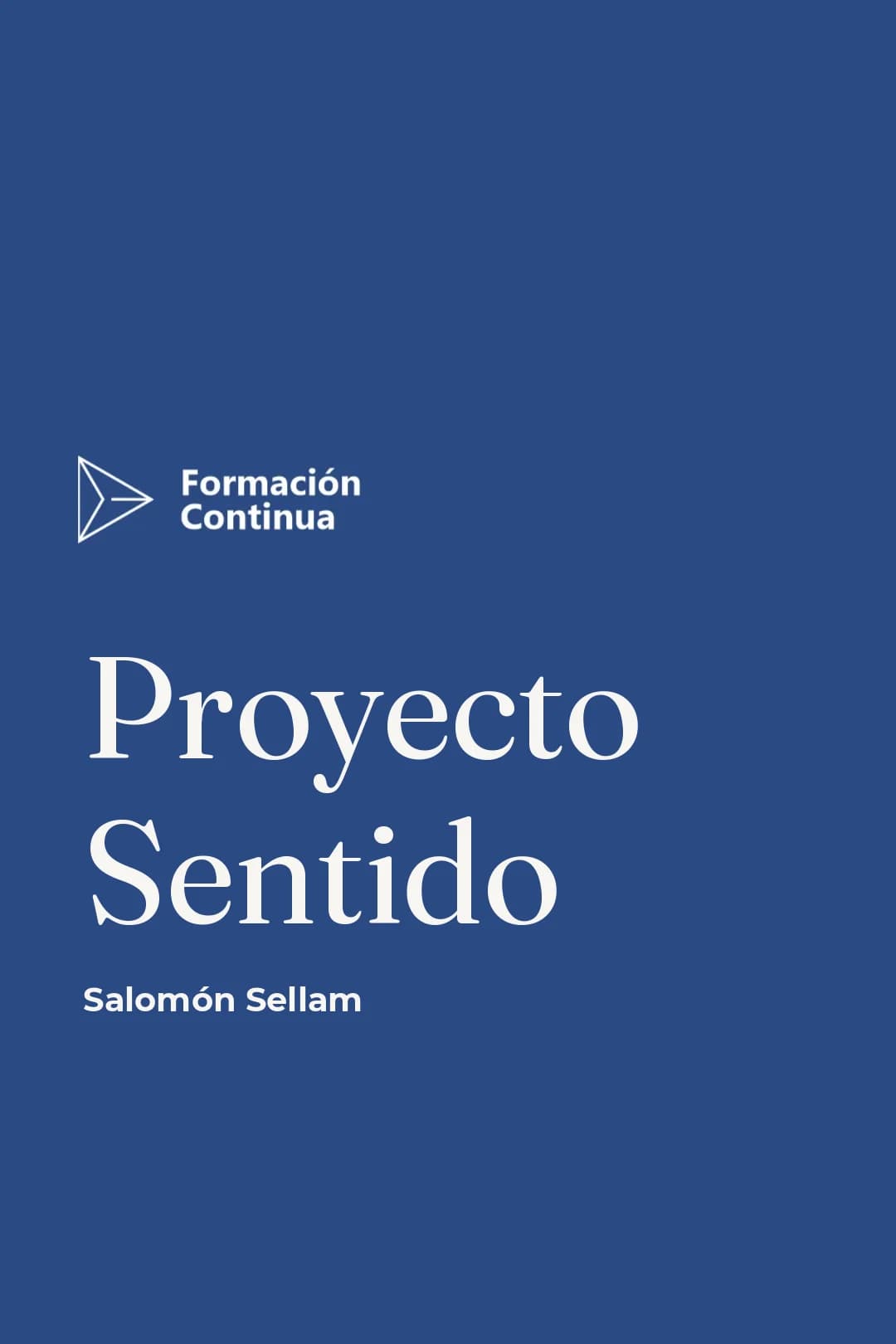 Portada del curso Proyecto Sentido