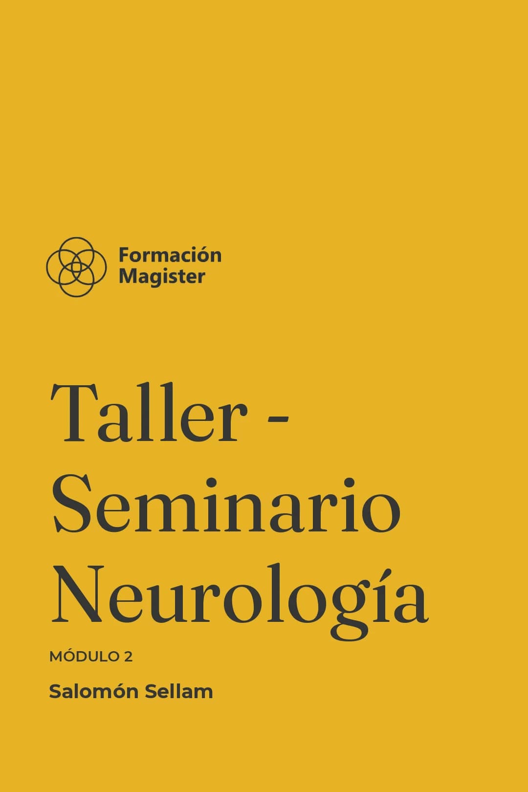 Portada del curso Taller - Seminario Neurología Modulo 2