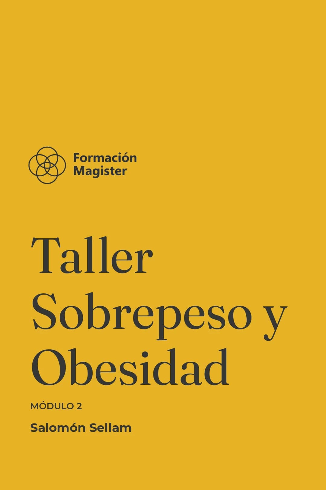 Portada del curso Taller Sobrepeso y Obesidad - Modulo 2