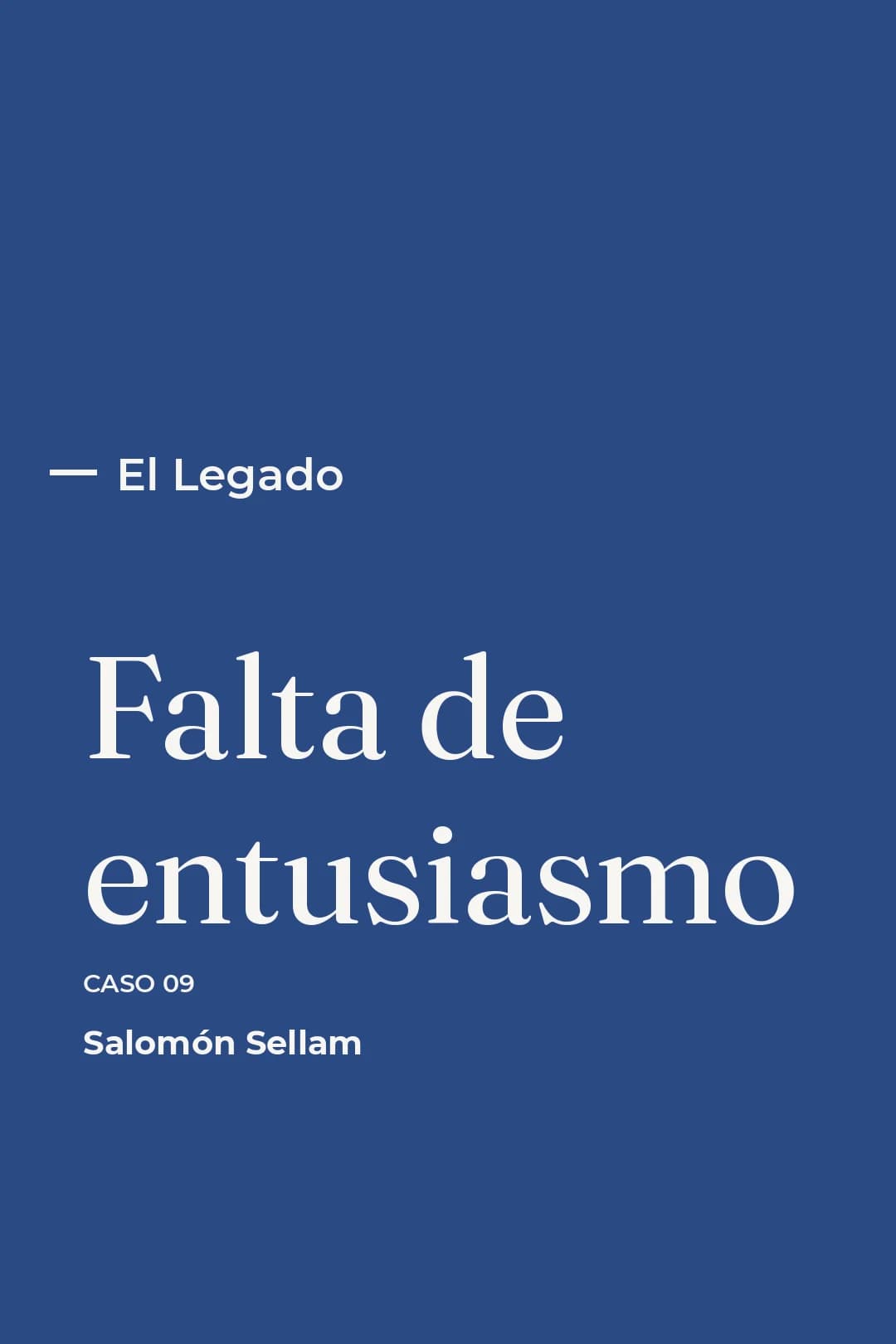 Portada del curso 09 - Falta de entusiasmo