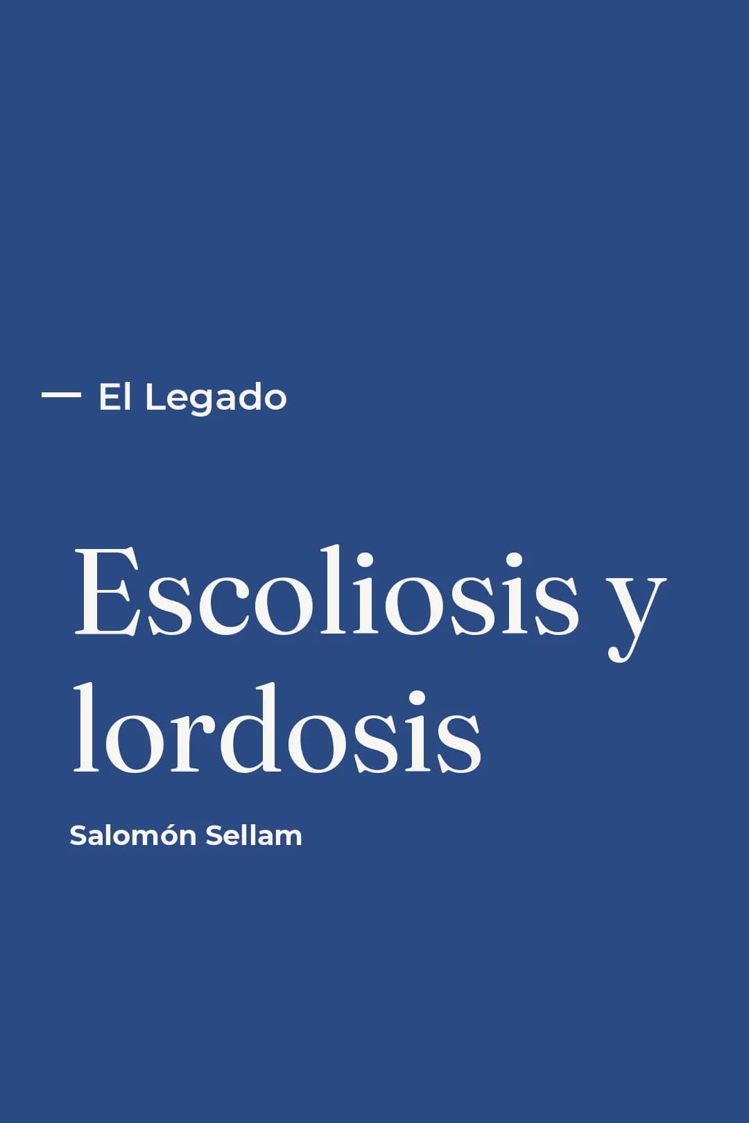 Portada del curso Escoliosis y lordosis